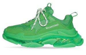 Кроссовки Balenciaga Triple S Clear Sole, зеленый