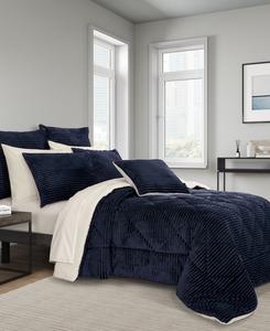 Комплект постельного белья Everett Plush из 3 предметов, размер King/California King J Queen New York, Navy