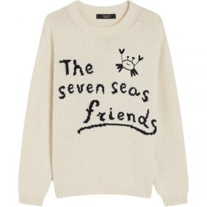 Толстовка Weekend Max Mara с крабом WEEKEND MaxMara, Light Umber