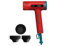 Фен с отрицательными ионами для ухода за волосами, стайлер с бесщеточным мотором, высокая мощность коллекция 686S Cherrybomb, Fiery