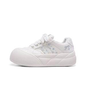 Амортизирующие износостойкие низкие кеды для скейтбординга Women's Far waves, белый