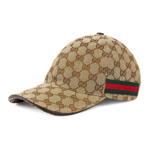 Бейсболка Gucci Original GG Canvas, бежевый/зеленый/красный