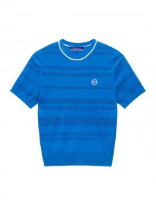 Курортный трикотажный топ Sergio Tacchini, темно-синий