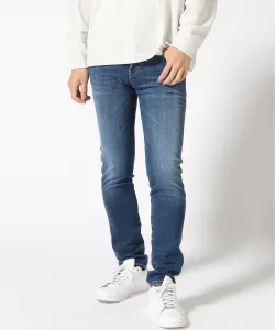 (M) Узкий крой, джинсы Hyperflex из переработанной индиго-джинсовой ткани