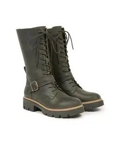 Ботинки до середины икры с ремешками Celtic & Co., зеленый