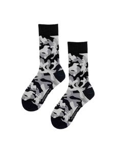 Носки с камуфляжным рисунком черного цвета Hudson