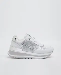 Женские кеды на платформе со шнурками Replay, белый