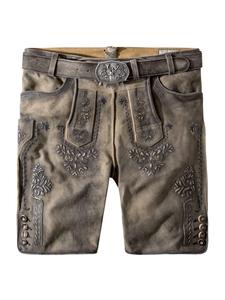 Кожаные брюки Artur серого цвета Stockerpoint