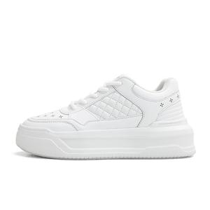 KVIV Легкие дышащие повседневные туфли с низким верхом, увеличивающие рост, унисекс, белые