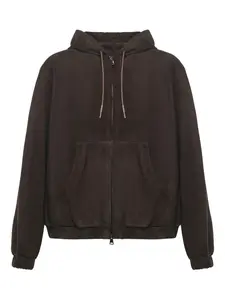 Замшевая куртка Ohio с капюшоном и молнией Giuliano Galiano, коричневый