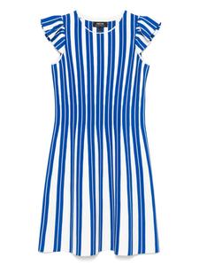 Полосатое мини-платье MARCCAIN, белый