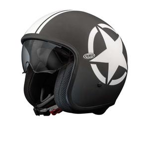 Открытый шлем Premier Helmets 23 Vintage Star 9 BM 22.06, черный