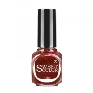 Sweetcolor Лак для ногтей на водной основе, без запаха, многоцветный, премиум-класса, SH510/Лососьмоново-розовый, 12 мл, розовый подтон