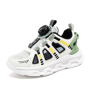 Детские сандалии, устойчивые к истиранию, дышащие, легкие, с амортизацией Binary, бежевый/черный