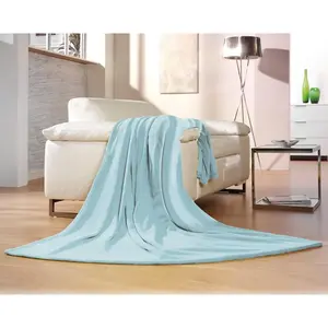 Покрывало Memphis в замечательных однотонных цветах, уютный плед Gözze, Aqua