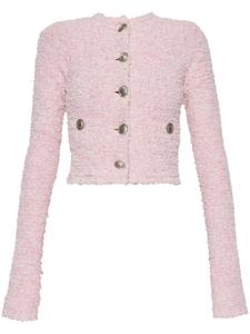 Balenciaga кардиган с рельефными пуговицами, розовый