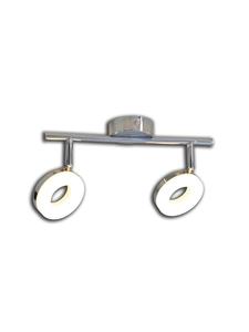 Светодиодный прожектор "Пончик" в хромированном исполнении - (Д)30 см x (Ш)9 см x (В)18,5 см - EEK G Näve, Chrome - (L)30 cm x (B)9 cm x (H)18.5 cm - EEK G