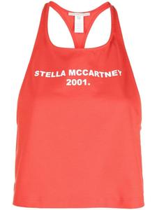 Stella McCartney топ с логотипом, красный