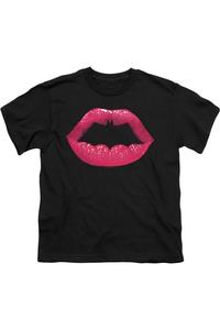 Футболка детская с принтом "Поцелуй Бэтмена" Gildan, черный