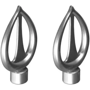 Наконечник для карнизной штанги Flamme для карнизов Ø 16 мм Liedeco, Chromfarben/matt