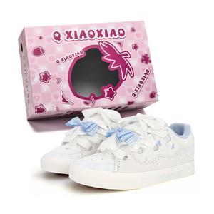 Circle small Юнисекс скейтборд кроссовки низкие разноцветные клюквенные морская соль сыр свежий синий синий бант, цвет Fresh Blue (Blue Bowknot)