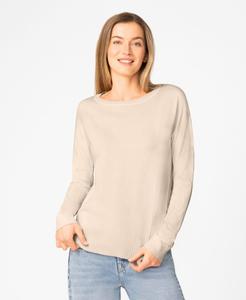 Женский свитер с закругленным низом, надеваемый через голову Melissa Paige, Pumice Stone