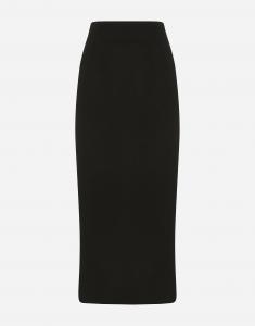 Юбка-карандаш из чистой шерсти Dolce & Gabbana, черный