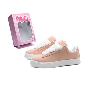 Легкие и дышащие низкие кроссовки для скейтбординга унисекс ABCIO, Rubber Pink