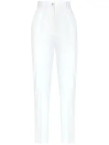 Брюки с завышенной талией DOLCE & GABBANA, белый