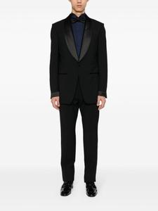 Canali рубашка со складками, синий