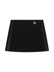 Dolce & Gabbana юбка А-силуэта с логотипом, черный