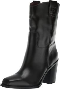 Женские сапоги Franco Sarto Valor с квадратным носком, средним каблуком, высокой голенью, Hickory Brown Leather