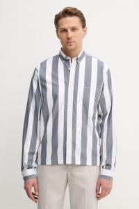 Хлопковая рубашка Lindbergh, серый