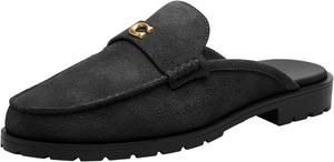 Женские лоферы Coach Jocelyn с открытой пяткой, черный/угольный