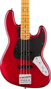 Бас-гитара Fender American Ultra II Jazz Bass с 4 струнами, гриф из клена, цвет Sinister Red