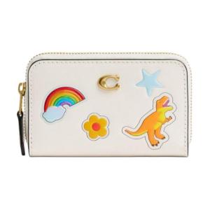 COACH Женский картхолдер из натуральной кожи, White