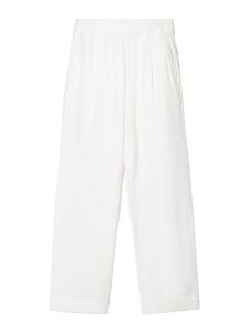 Широкие брюки Bershka, White