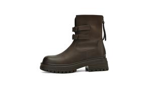 HLA Черно-коричневые женские ботильоны коричневые, цвет Brown