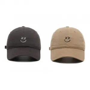 FREE RABBITⅡ Хлопковая бейсболка унисекс, 2 Pack (Gray+Khaki)