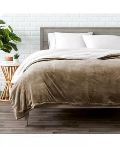 Флисовое одеяло из шерпы Bare Home, бежевый