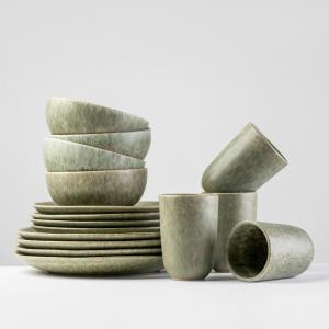 Gipfelstück КОМПЛЕКСНЫЙ ОБЕД «Зеленый MOOS'N'STEIN» - набор из 16 предметов на 4 персоны