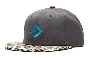 Converse Полиэстеровая бейсболка унисекс серая, Gray