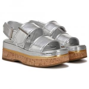 Piper платформа с ремешком на пятке Franco Sarto, silver faux leather