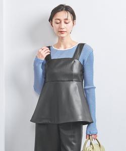 Бюстье из искусственной кожи United Arrows, цвет Black