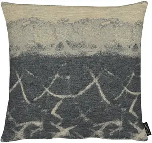 АПЭЛТ декоративная подушка "Опалия", чехол без наполнения, 1 шт APELT 46х46 см, серый/бежевый