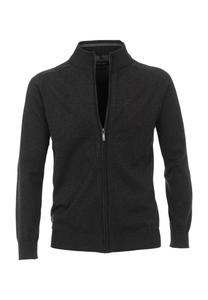 Кардиган, воротник стойка, хлопок, однотонный, мужской CASAMODA, цвет 782 Anthra