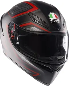 Шлем AGV k1-s с ремнем, Black Matt/Red