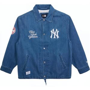 New Era Джинсовая куртка унисекс голубой деним, Denim Blue