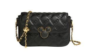 Микки Серия Плечевая Сумка из ПУ, Средняя Кроссбоди Женская Чёрная/Белая/Розовая Дисней, Романтичный Розовый