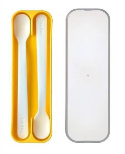 Набор ложек для кормления mio, 2 шт. Mepal, желтый